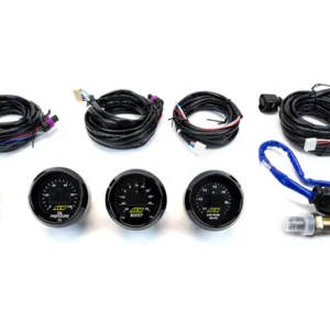 AEM 3-Gauge Combo 52mm UEGO Wideband A/F Ratio + Oil Pressure + Turbo Boost | Universal