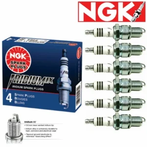 NGK BKR8EIX Iridium IX High HP Spark Plugs Two Steps Colder 2JZ-GTE 93-98 Supra (Set of 6) *GENUINE NGK*