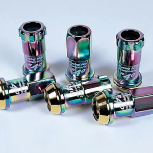 Project Kics R40 Neo Chrome Lug Nuts - 16 Lugs + 4 Locks