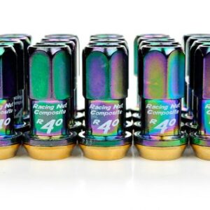 Project Kics R40 Neo Chrome Lug Nuts - 20 Piece (NO LOCKS)